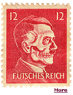 During World War II, ''Operation Cornflakes' involved dropping mailbags into Germany containing fake newspapers. Some of the mail bore stamps with a picture of a skeletal-looking Hitler. 